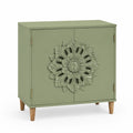 Credenza in Legno MDF Intagliato Verde