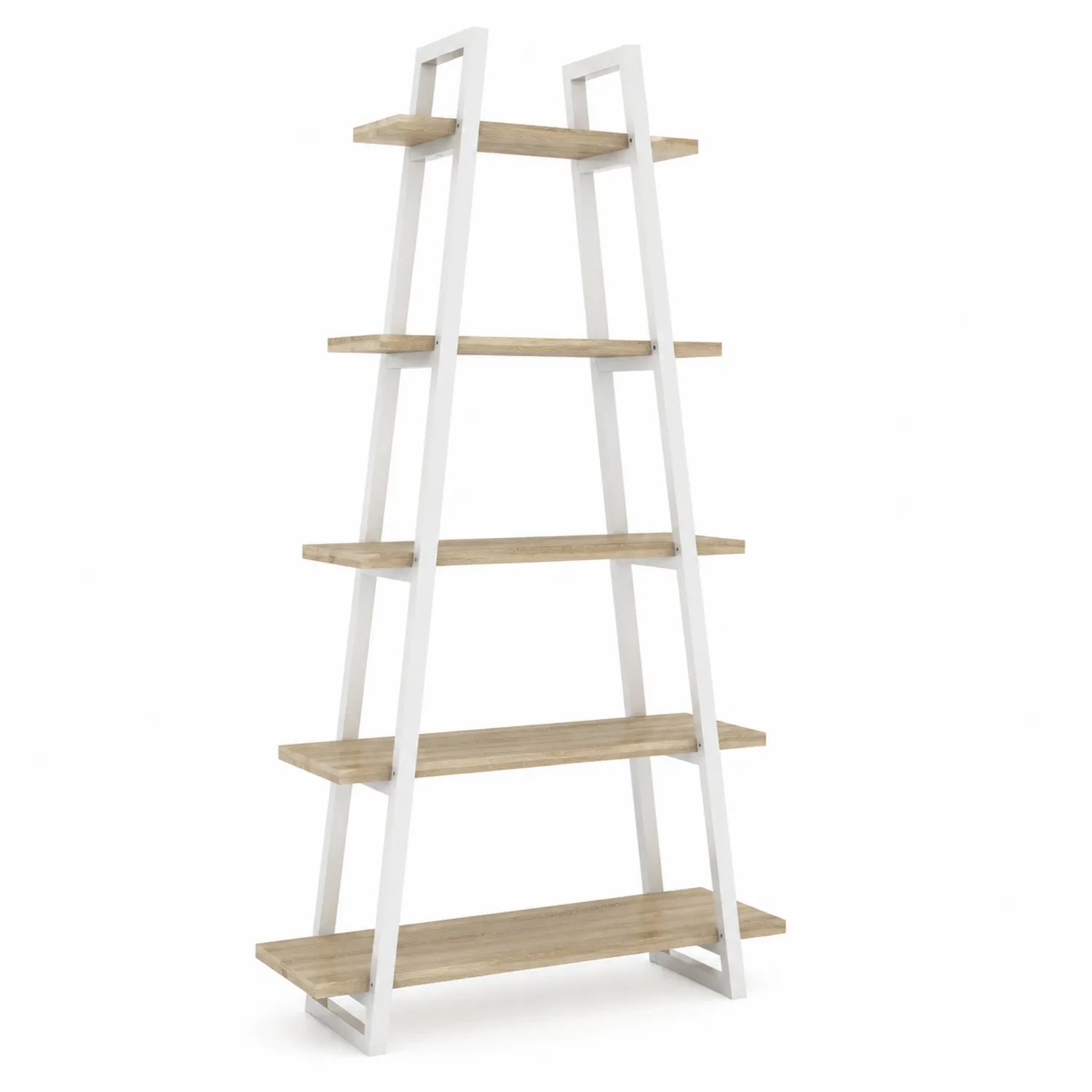 Scaffale a Scala in Metallo e Legno 180x90x35 cm