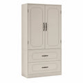Armadio in legno MDF con 2 ante e 2 cassetti 180x80x40 cm