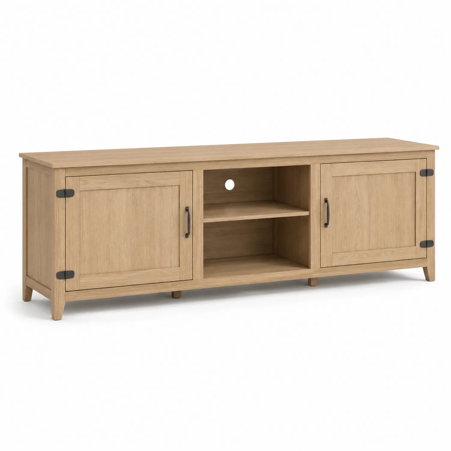 Mobile TV in MDF Rovere Chiaro 150x40x55 cm