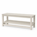 Panca in Legno Bianco 120x40x45 cm