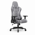Sedia ergonomica regolabile in tessuto PU grigio e nero