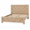 Letto matrimoniale in legno di rovere