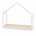 Letto a Forma di Casa in Legno Bianco