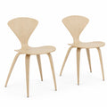 Set di 2 Sedie in Legno Multistrato Colore Rovere Naturale