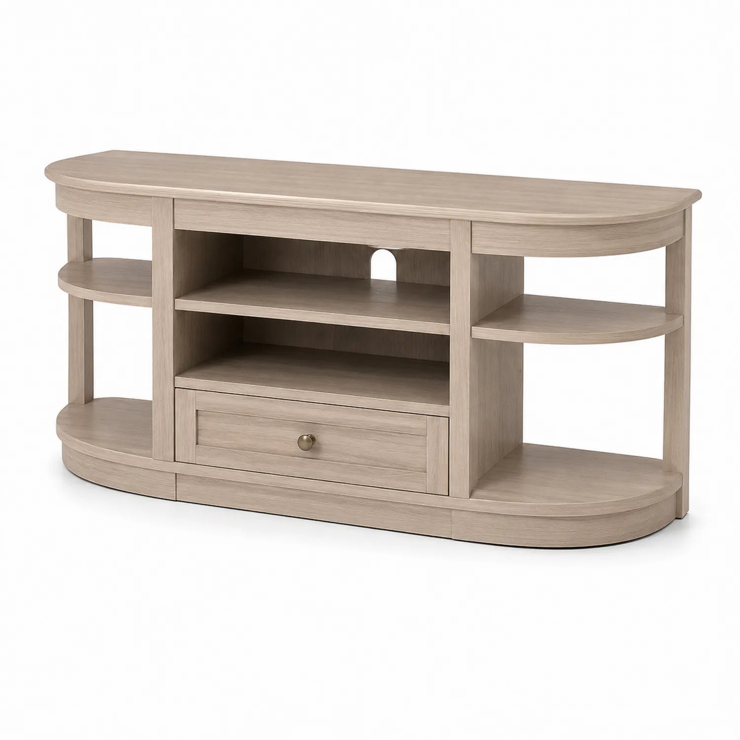 Mobile TV in legno MDF con ripiani e cassetto