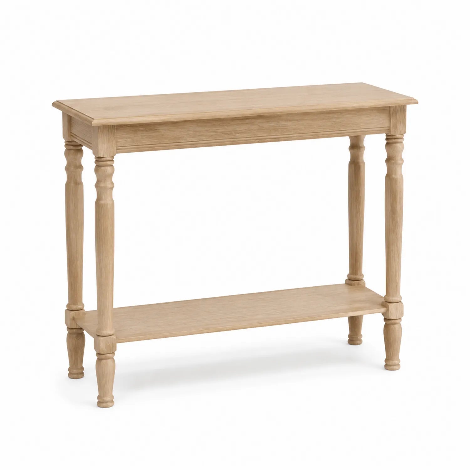 Tavolo Consolle in Legno di Quercia 120x40x80 cm