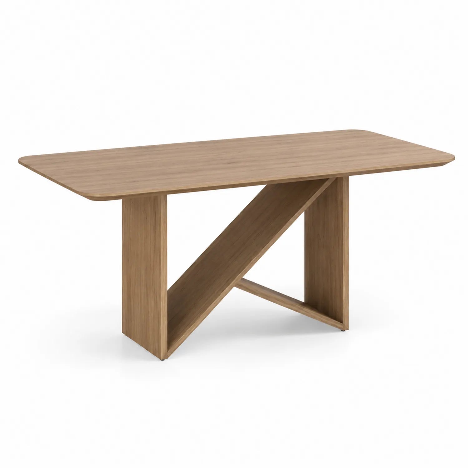 Tavolo da pranzo rettangolare in rovere 200x100x75 cm