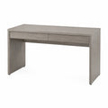 Scrivania Rettangolare in Legno con Cassetto Grigia 120x60x75 cm