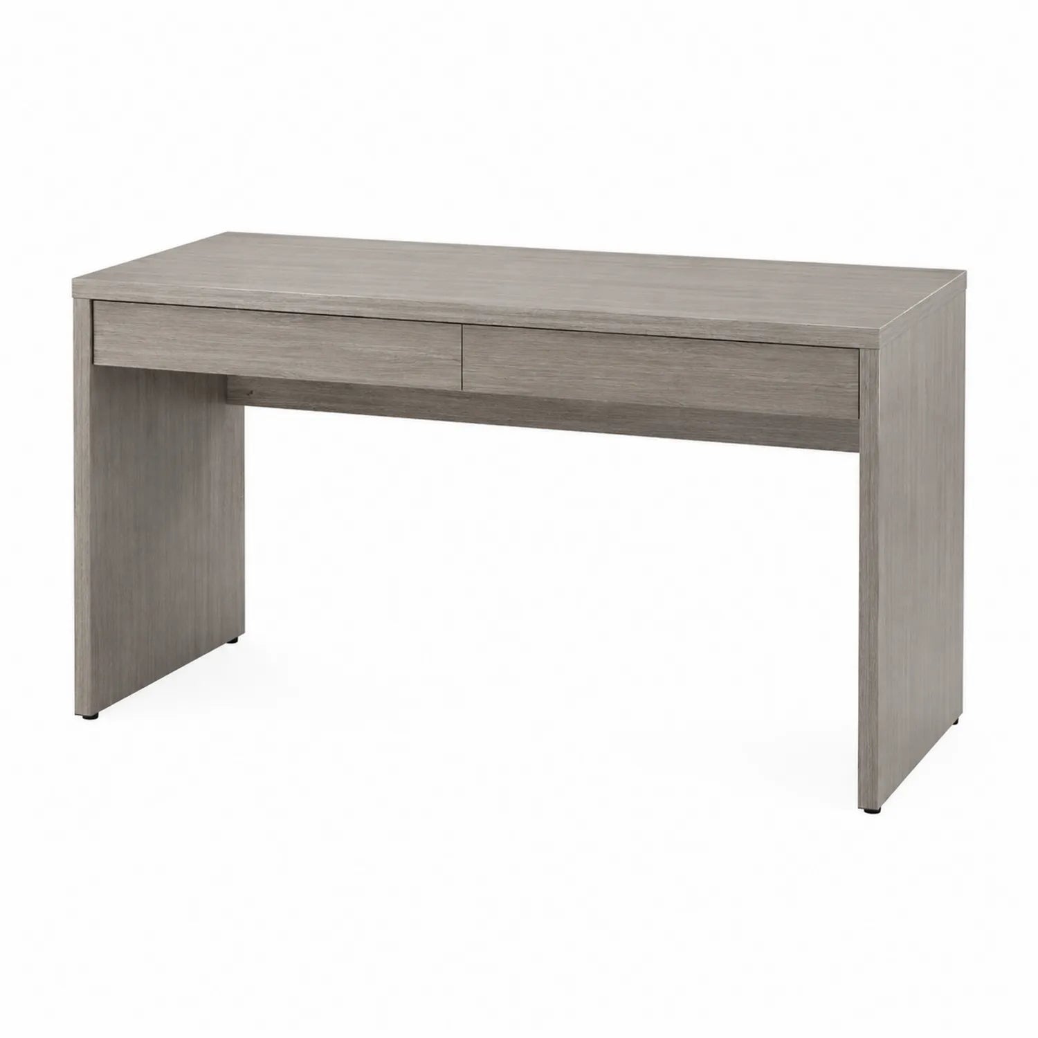 Scrivania Rettangolare in Legno con Cassetto Grigia 120x60x75 cm